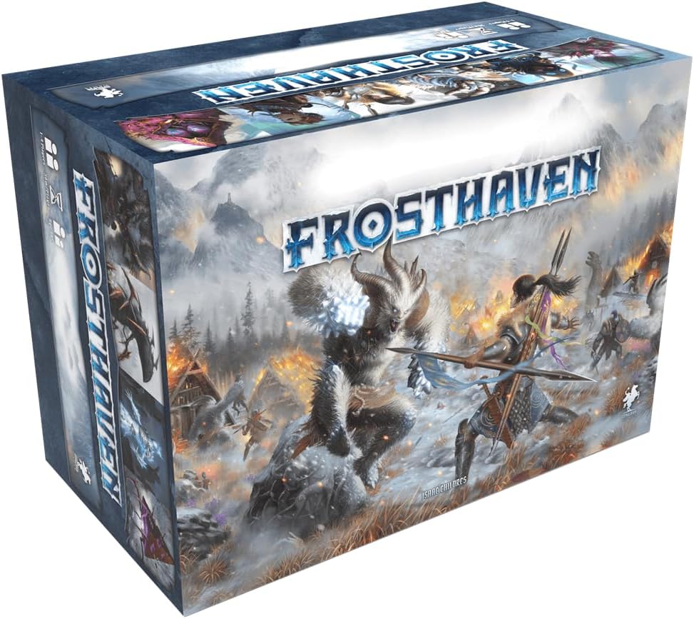Cephalofair Games Frosthaven, Jogo de Tabuleiro cooperativo, de campanha ambientado em um Universo Gelado, A partir de 14 anos, 1-4 Jogadores, 30 Minutos de Jogo por Jogador, versão em espanhol