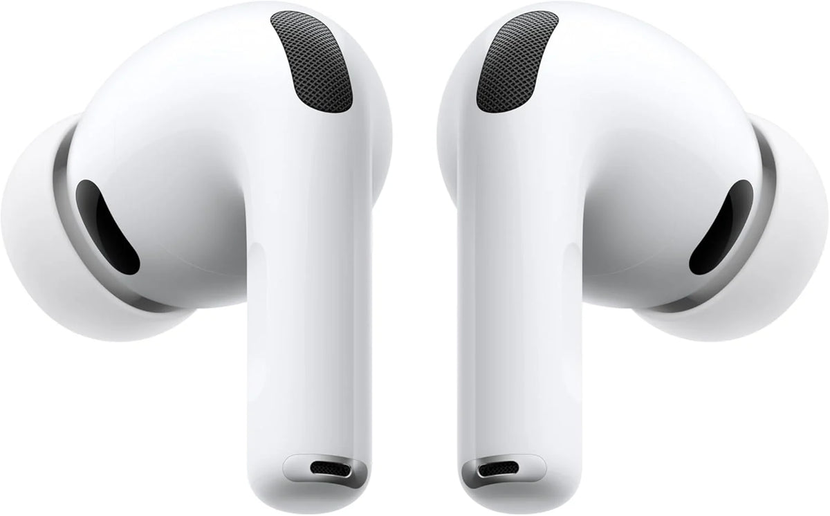 Apple AirPods Pro 3 Fones de ouvido sem fio, cancelamento de ruído ativo, monitoramento de frequência cardíaca, função de aparelho auditivo, Bluetooth, áudio espacial, Hi-Fi, carregamento USB-C