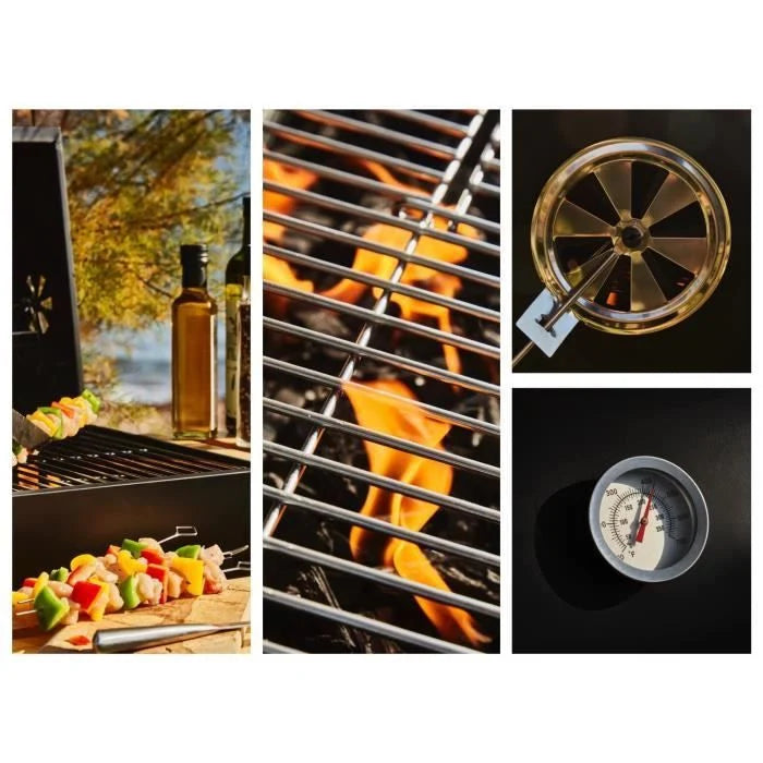 Churrasqueira A Carvão Mike - Superfície de Cozedura 71 x 35 cm Cookingbox