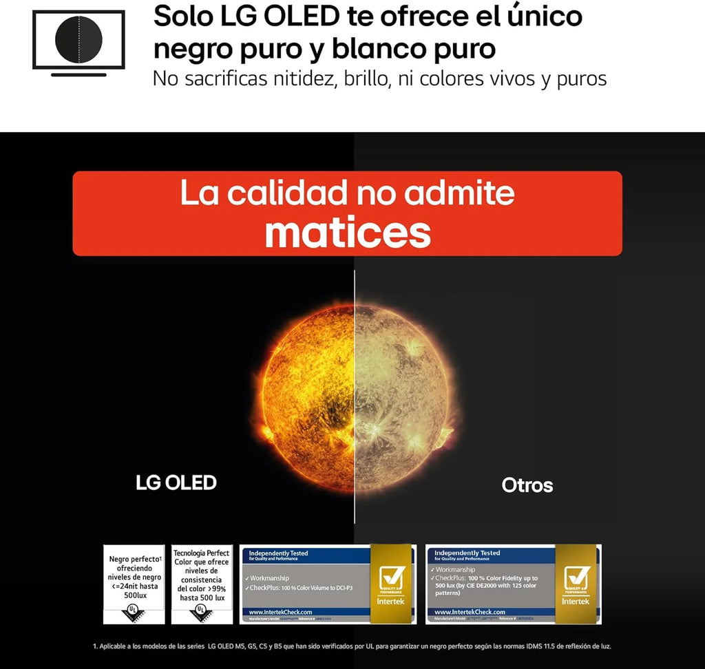 OLED48C54LA - TV 48", OLED EVO 4K, Smart TV AI C5, WebOS 25, Super Upscaling, Dolby Vision e Dolby Atmos, AMD FreeSync, Alexa/Google Assistant, Preto