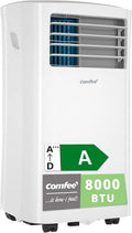 COMFEE Pinguino Ar Condicionado Portátil 8000 BTU / 2000 Frigorias – Climatizador sem unidade exterior – Resfriador Silencioso Baixo Consumo com Kit de Janela | 3x1 Refrigera, Ventila e Desumidifica