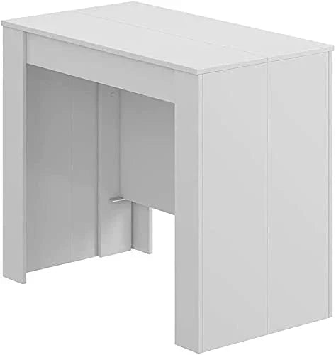 Mobelcenter - Mesa de Jantar Consola Extensível, Mesa para Sala de Estar, Hall ou Cozinha, Mesa Fole Extensível, Cor Cimento (1127)
