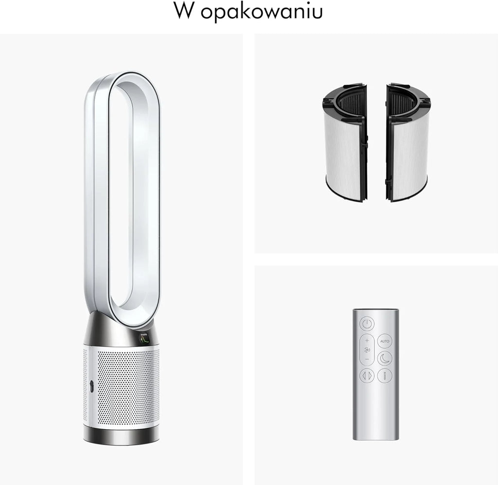 Dyson Purifier Cool PC1, Purificador de Ar e Ventilador Potente (Branco/Branco)