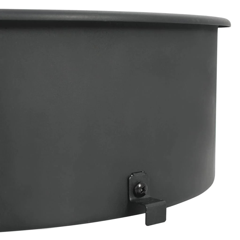 Kit de Anel para Grelhador de Churrasco Preto 57 cm Vidaxl