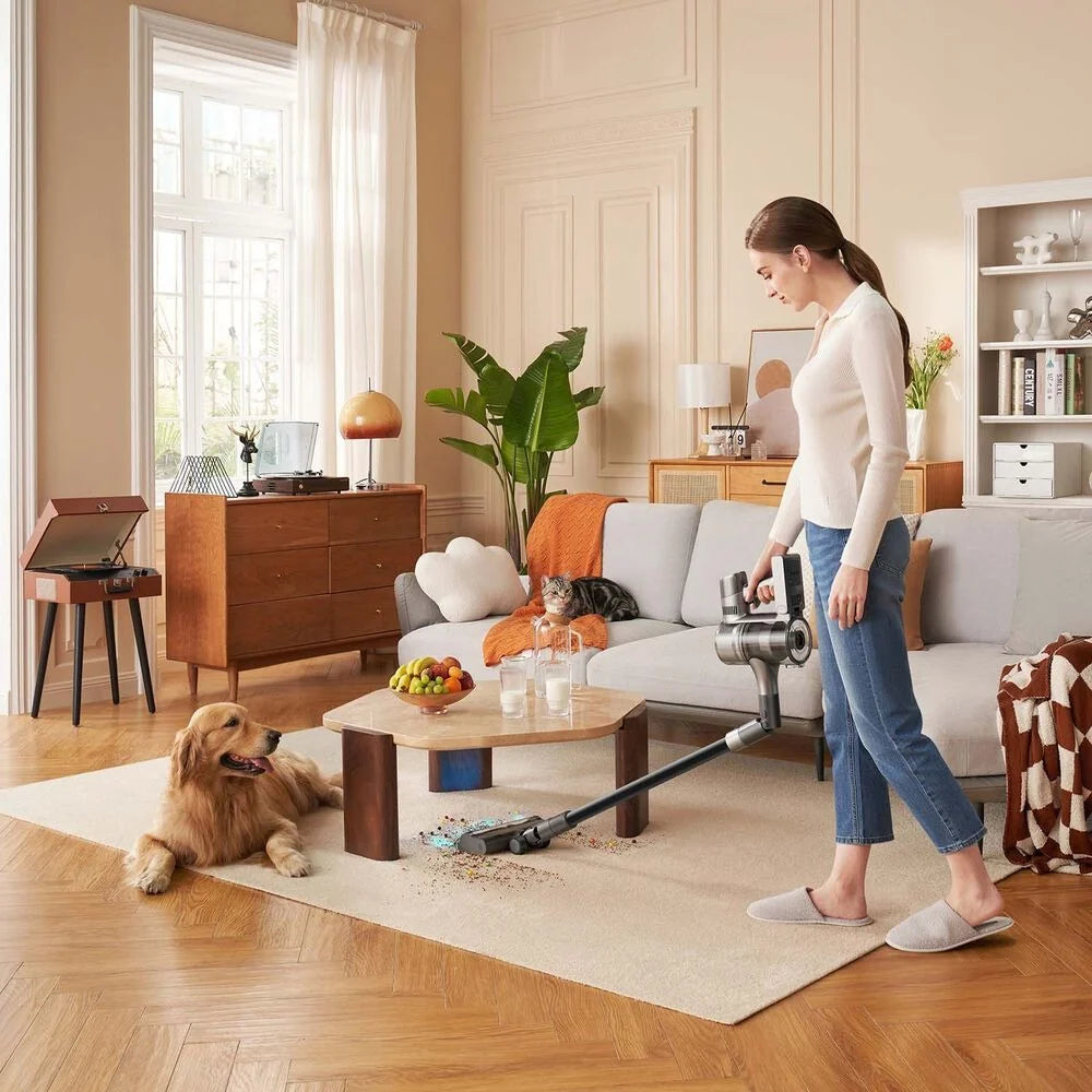 Aspirador de Pó Vertical e Mop Dreame R20 Aqua, 27 kPa, 2 escovas