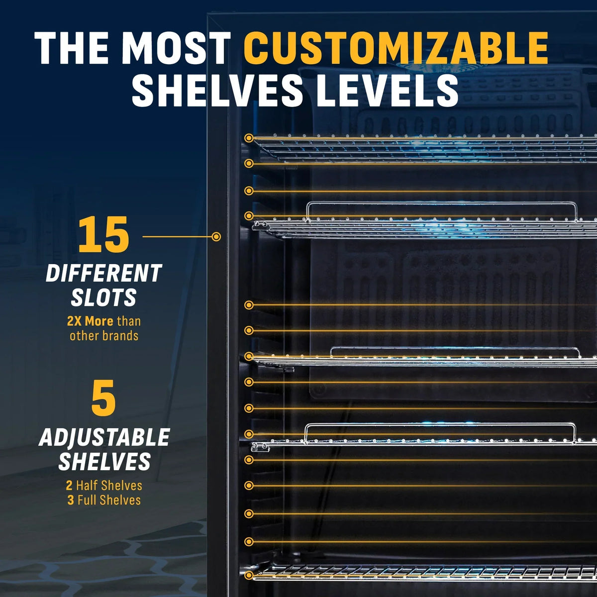 Refrigerador de Bebidas Independente de Aço Inoxidável Newair® 2026 – 126 Latas – 48 cm