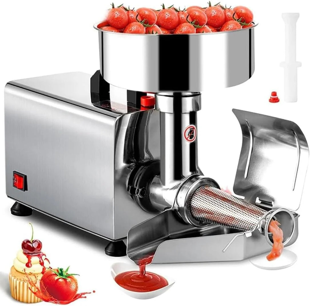 Máquina Moedora de Tomate Comercial, Aço Inoxidável 450 W, Máquina para Fazer Molho Prensado, Espremedor de Molho de Tomate para Molho de Morango e Mirtilo