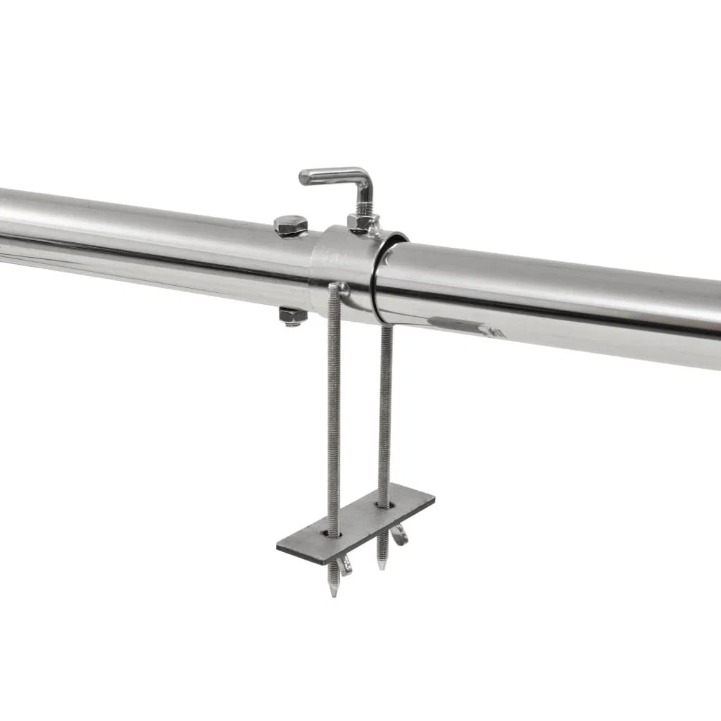 Churrasqueira Rotativa Elétrica Vidaxl 207x45x81 Cm Aço Inox