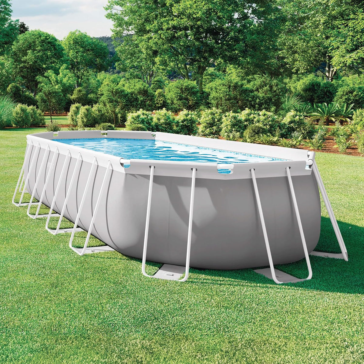 Intex 26798NP - Piscina Desmontável Oval Intex Prism Frame 610x305x122 cm com Bomba Filtrante