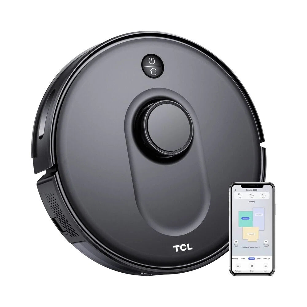 Robô Aspirador TCL Sweeva 6500 Preto, 2700 Pa, 4 modos de operação