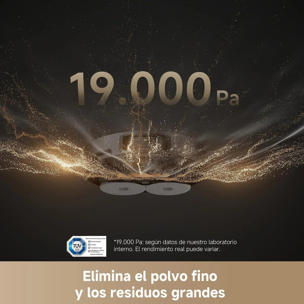 DREAME L40s Pro Ultra Robô Aspirador, 19.000 Pa, Escova Dupla HyperStream, Acesso a 4 cm de Altura, Escova Lateral Extensível e Elevável, Limpeza com Esfregão de Água Quente a 75 °C, Autolimpeza 3.0
