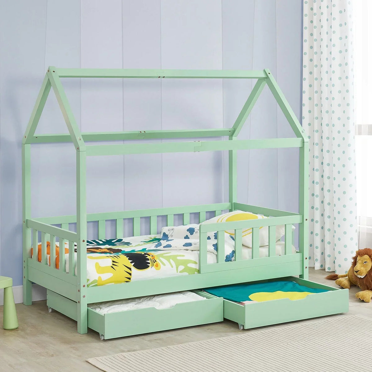 2026 Cama infantil Marli 90 x 200 cm com gavetas de armazenamento