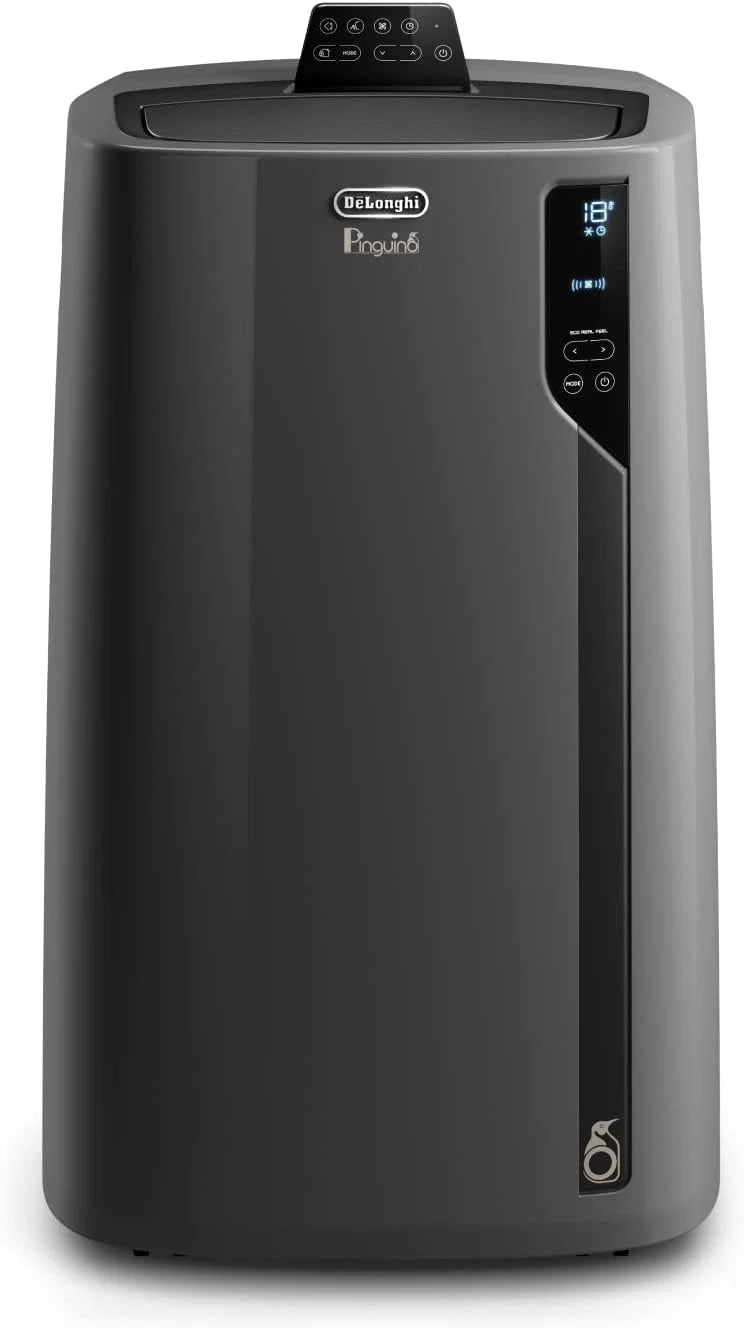 Pingüino PACEL112 Silent Ar Condicionado Portátil Silencioso com Tecnologia Eco Real Feel e Cool Surround, Função Desumidificadora, 2.9 kW, 63 dB, Plástico, Preto, Classe A, até 110m3