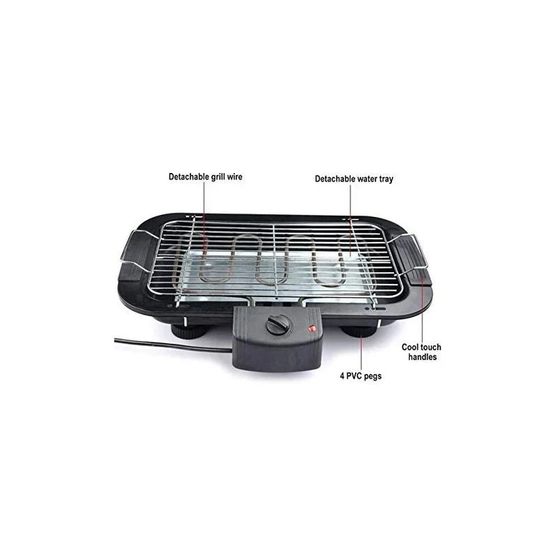 Churrasqueira Elétrica Grelhador Grill Para Cozinha Acampamento Bg-7001