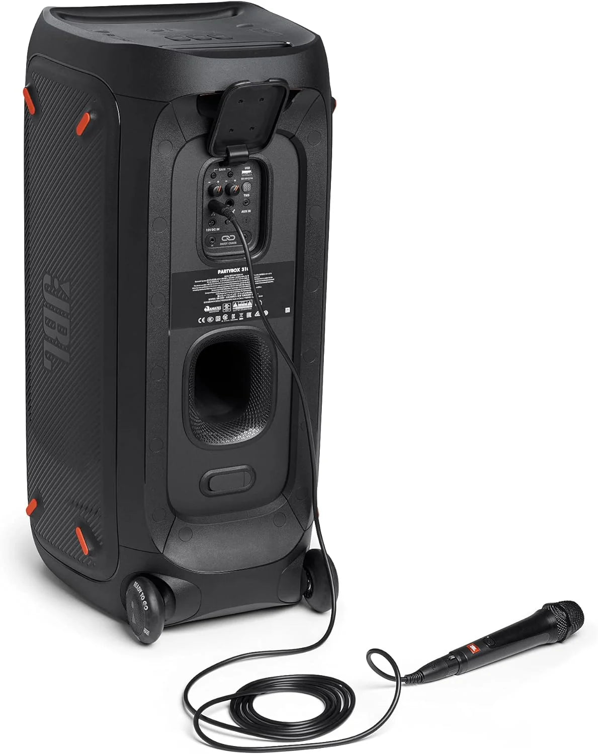 Jbl Partybox 110 JBLPARTYBOX110EU Alto-falante Bluetooth, preto, 24 x 69 x 2,5 cm