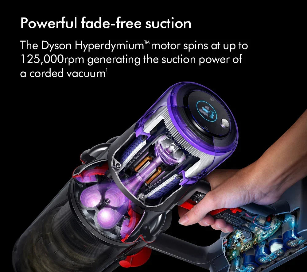 Dyson V11 Extra - Aspirador de Pó sem Fio - Até 60 minutos de autonomia - Acabamento Níquel e Vermelho