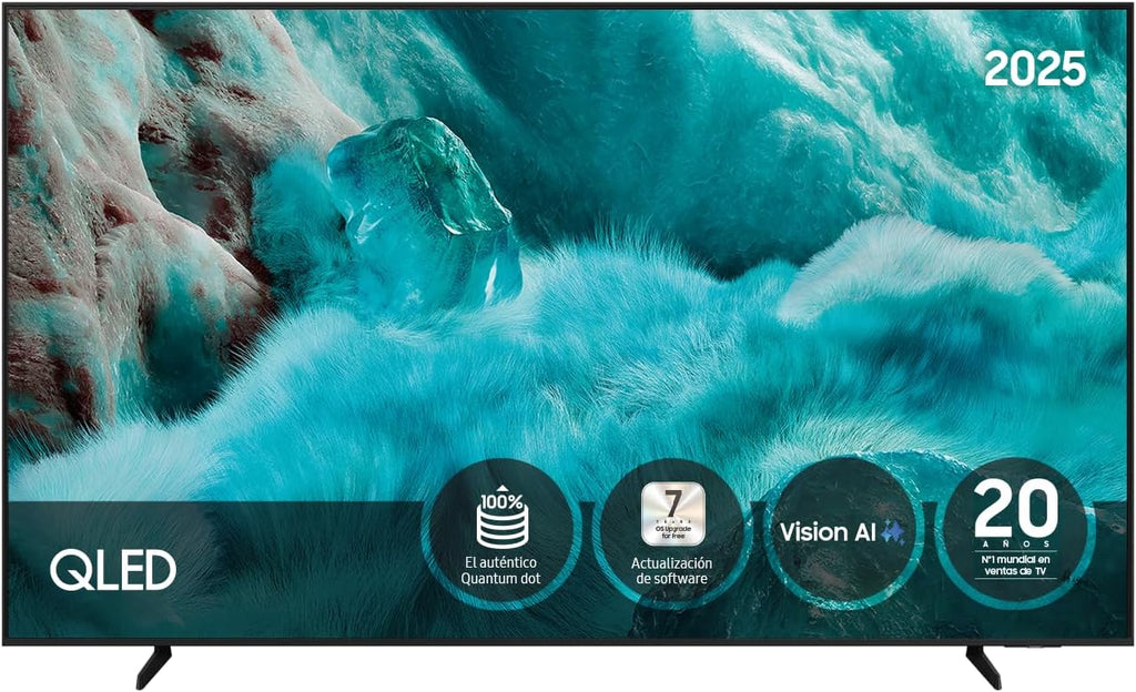 Smart TV QLED Samsung 55 polegadas QE1F 4K com Visão AI, 100% Volume de Cor com Pontos Quânticos e mais de 500 canais TV Plus