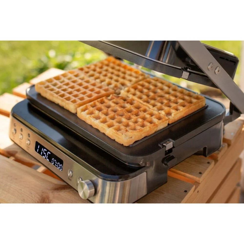 Grelhador elétrico Blaupunkt GRS901, 2000 W, com placas de waffle