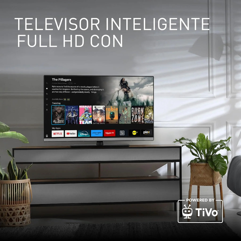 Panasonic TB-24S40AEZ, Série S40 24 Polegadas HD LED Smart TV, 2024, TiVo, Controle de Voz Google e Alexa, Modo de Jogo, Reprodutor Multimídia, HDR, HDMI, WLAN, Experiência Visual Excepcional