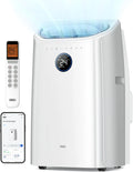 DREO Ar Condicionado Portátil 10000 BTU para Quarto, Resfriamento Sem Drenagem, Silencioso, Controle por Aplicativo/Voz, Temporizador de 24 Horas, com Ventilador e Desumidificador