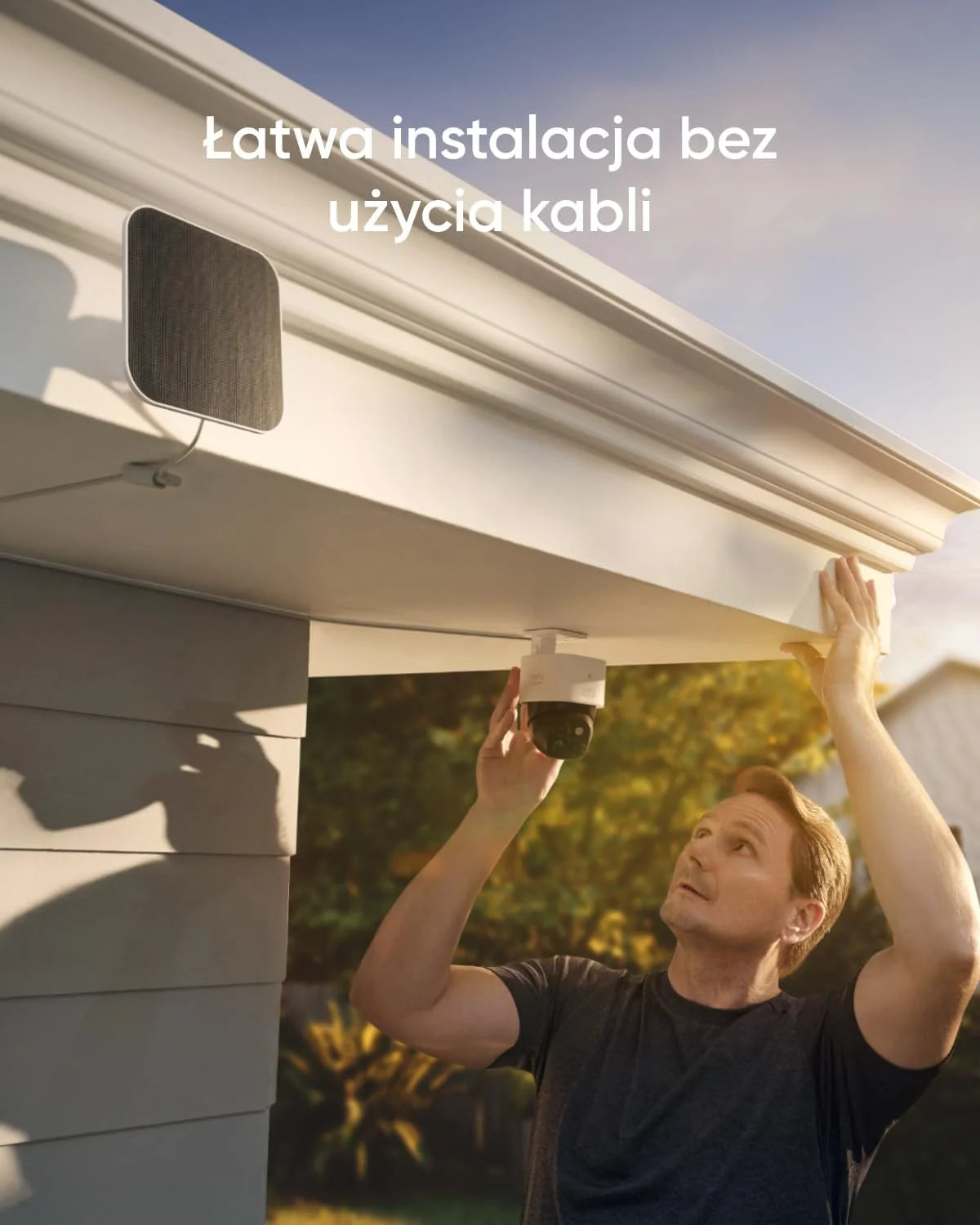 eufy Security SoloCam S340 Câmera de segurança solar com lentes duplas, câmera de segurança doméstica 3K externa sem fio, vigilância 360°, Wi-Fi 2,4 GHz, sem taxa mensal