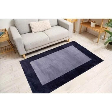 Tapete Maximo Rabbit Premium 200 x 290 cm, borda, antracite e preto