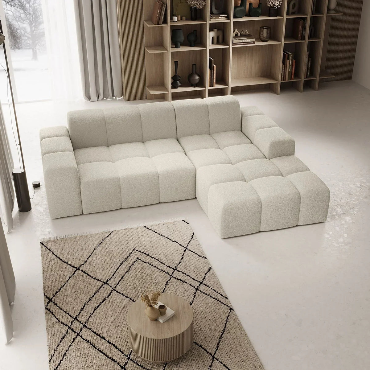 2026 Sofá de canto Merano – Elegância moderna e conforto excepcional