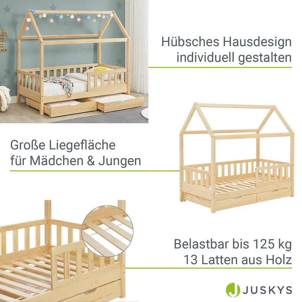 2026 Cama infantil Marli 90 x 200 cm com gavetas de armazenamento