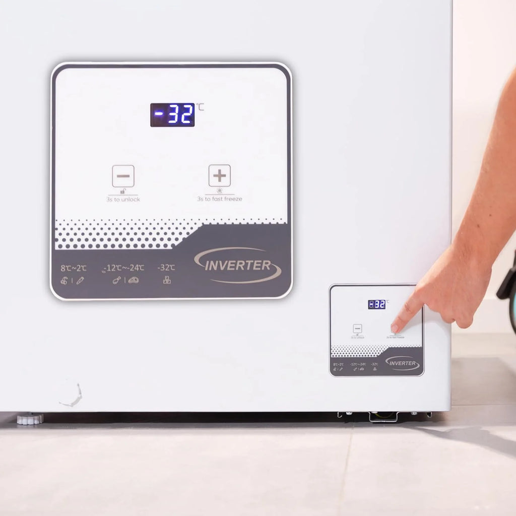Congelador Horizontal Cecotec Bolero CoolMarket Chest 142 Branco E, Capacidade de 142 L, Modo Inverter Plus, Função Dupla, Congelamento Rápido, Cesto Interno, Controle Eletrônico, Classe E