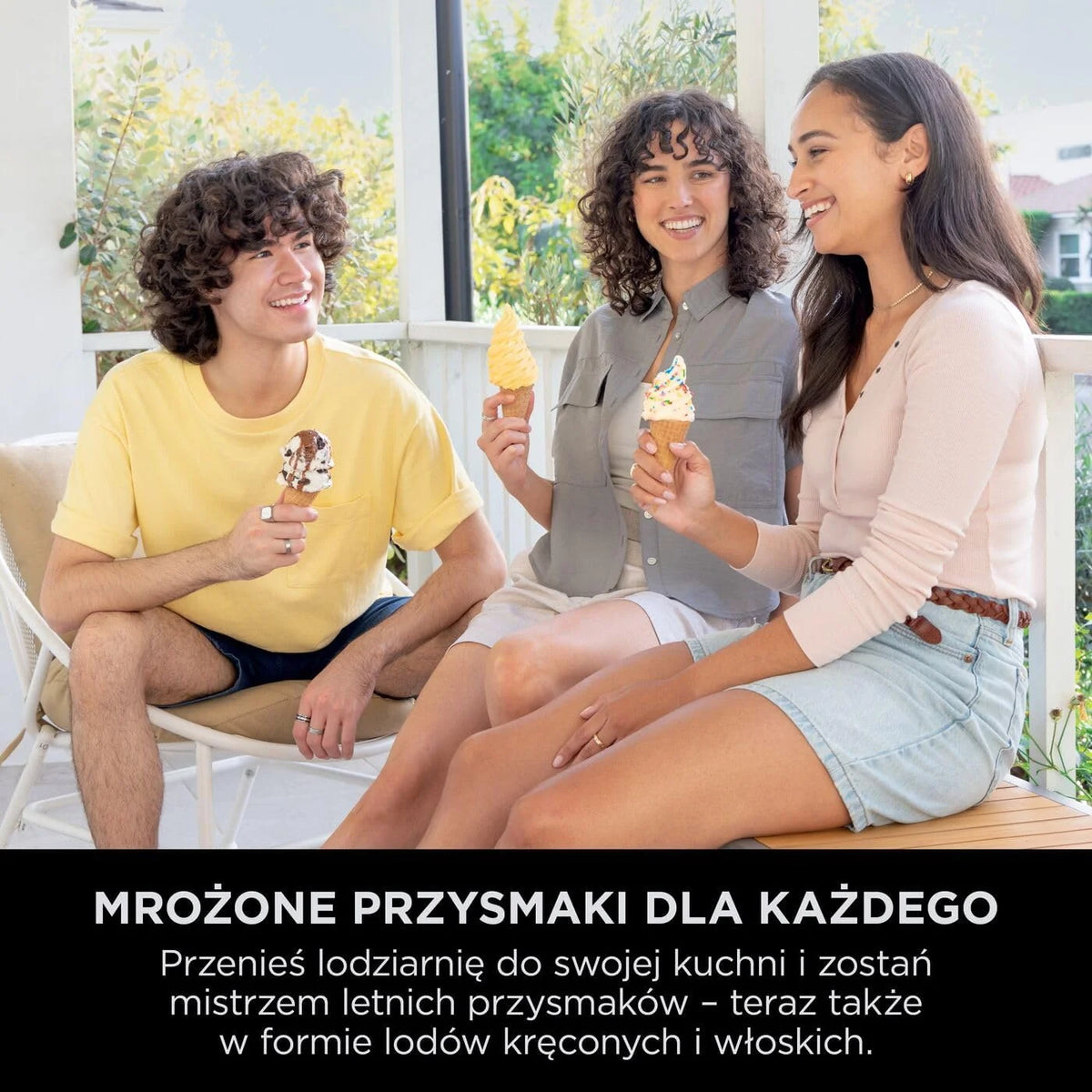 Ninja CREAMi Scoop and Swirl Máquina de Sorvete com 2 Potes, 13 Funções, Faz Sorvete, Gelato, Milkshakes e Mais, Função Mix-in, Dourado, NC701EUSTGD