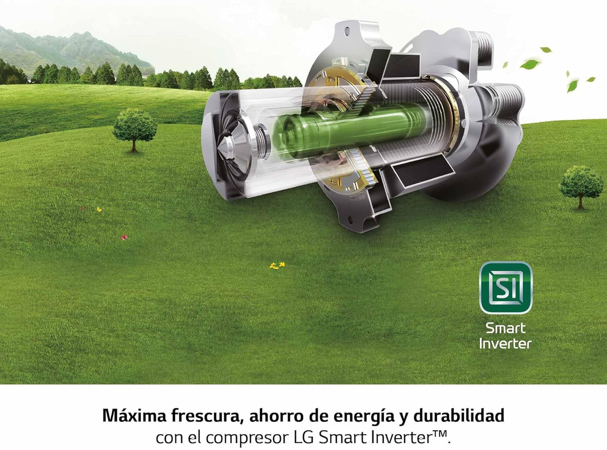 GFT41PZGSZ - Congelador No Frost Total, 1 Porta, Compressor Smart Inverter, 355 L e 186 cm, Congelador Vertical com Função de Congelamento Rápido, Cor Inox