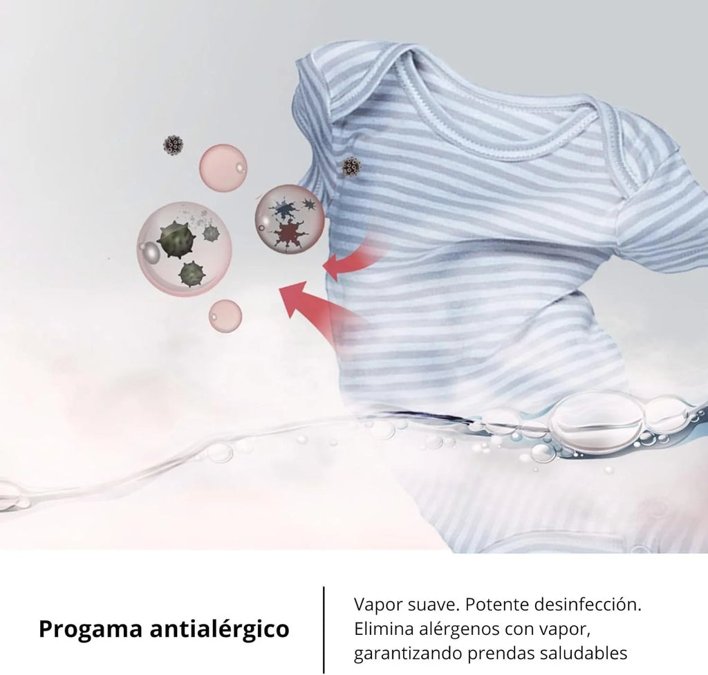 Corberó - Máquina de Lavar Roupa de Carregamento Frontal Premium 8kg | CLT8BL1424 | 1400 Rpm | Motor Inverter, 16 Programas, Início Diferido 3-24 Horas, Lavagem Rápida de 15-30 Min., Porta XXL | Branco