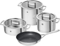 Conjunto de Panelas ZWILLING, 5 peças, 4 tampas, adequado para indução, aço inoxidável, Vitality