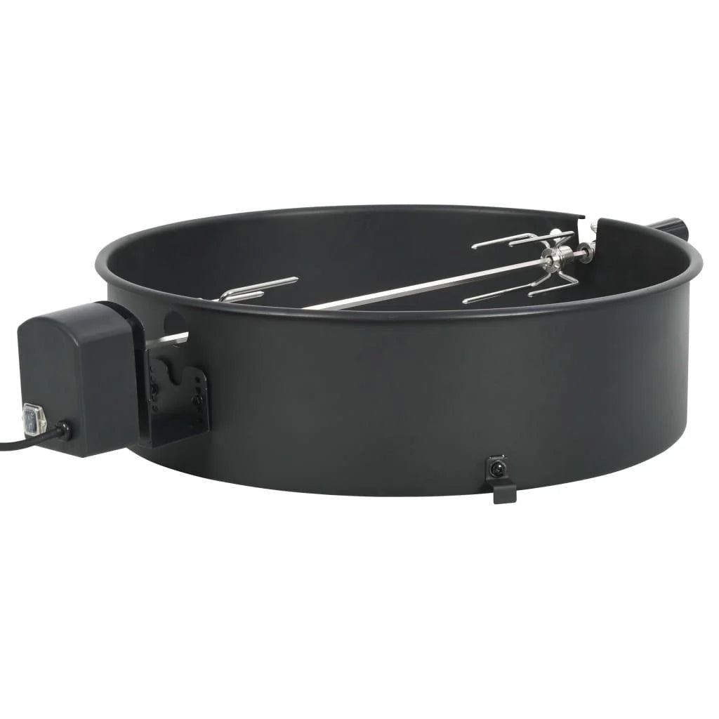 Kit de Anel para Grelhador de Churrasco Preto 57 cm Vidaxl