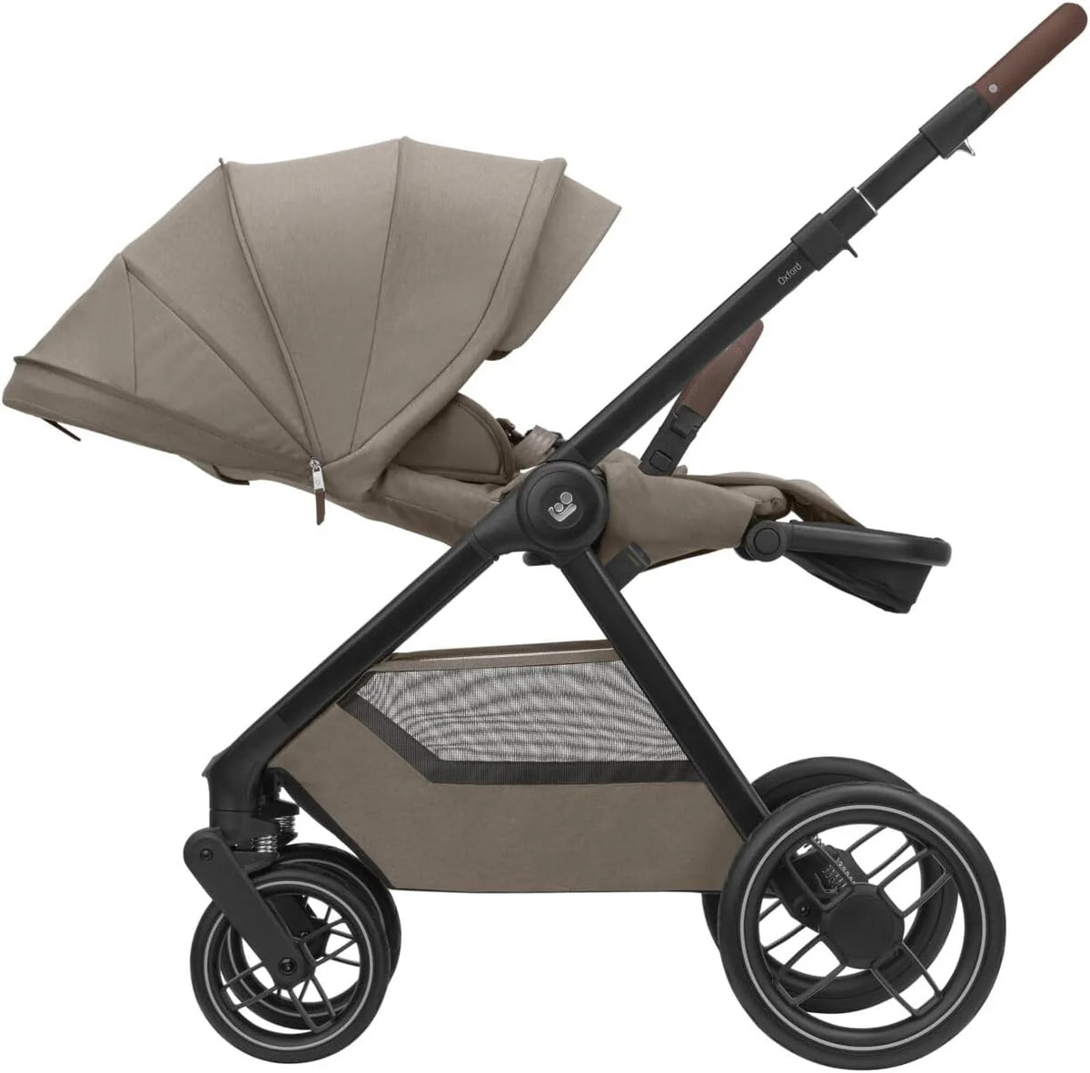 Carrinho de Bebê Maxi-Cosi Oxford, 0-4 anos, 0-22 kg, Dobra Compacta, Assento Espaçoso, Reclinação Ergonômica, Suspensão Avançada, 3 Posições de Reclínio, Cesto Amplo de 10 kg, Twillic Truffle