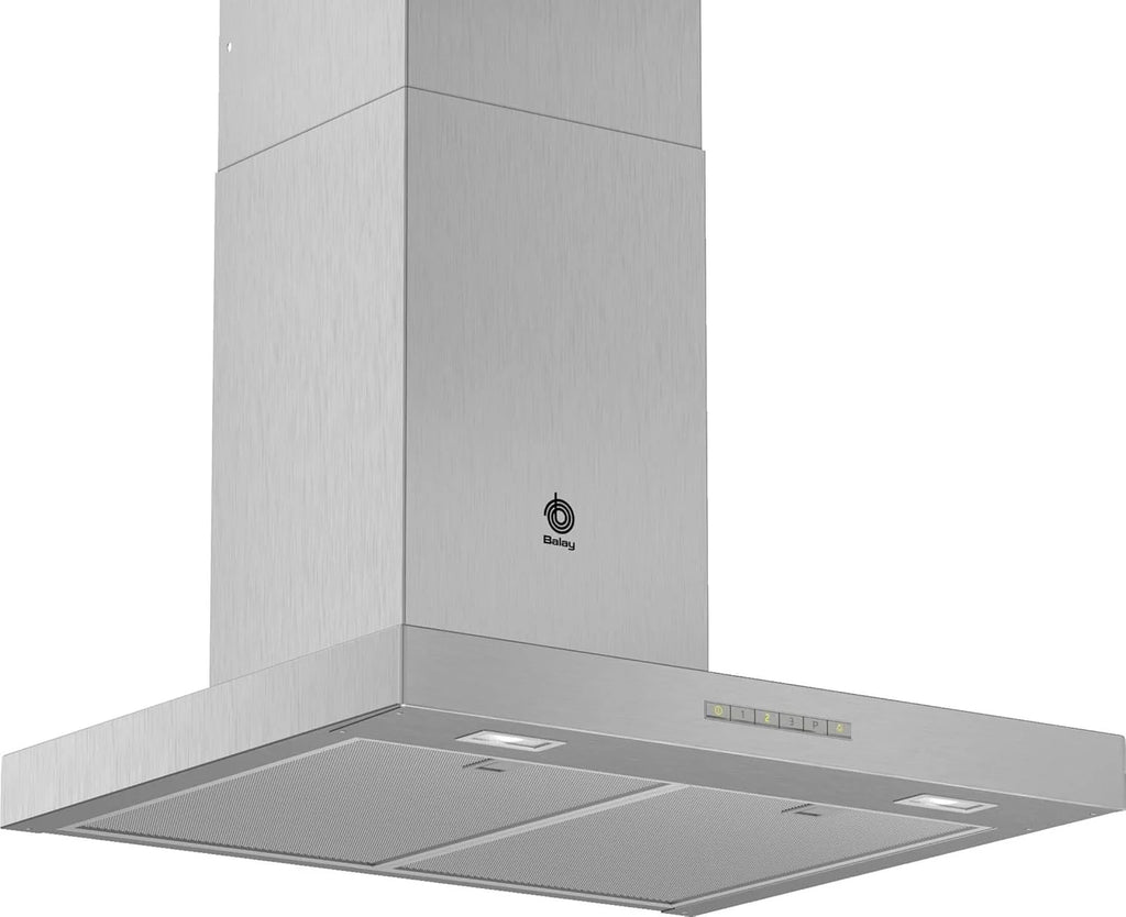 Balay - Coifa Decorativa de Parede, Iluminação LED, 60 cm, 4 Velocidades, Aço Inoxidável, 3BC067EX