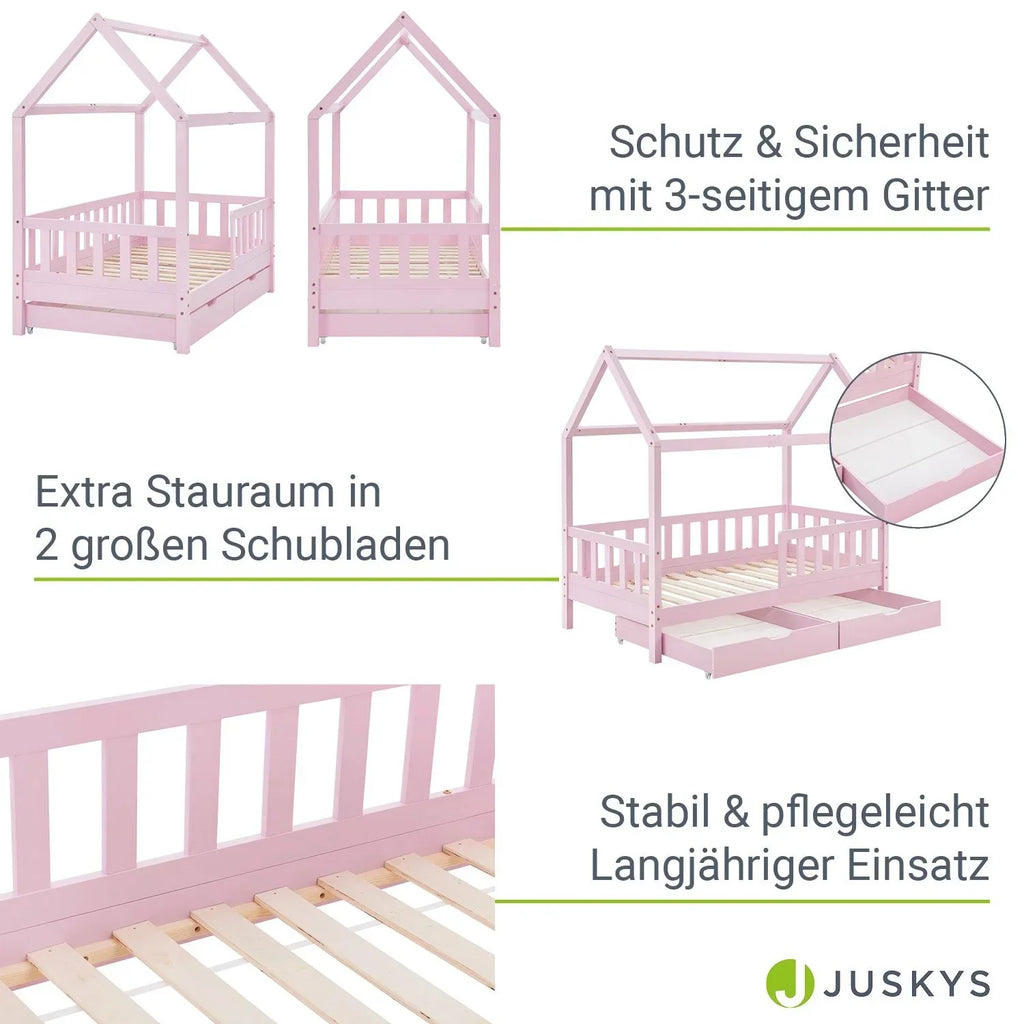 2026 Cama infantil Marli 90 x 200 cm com gavetas de armazenamento