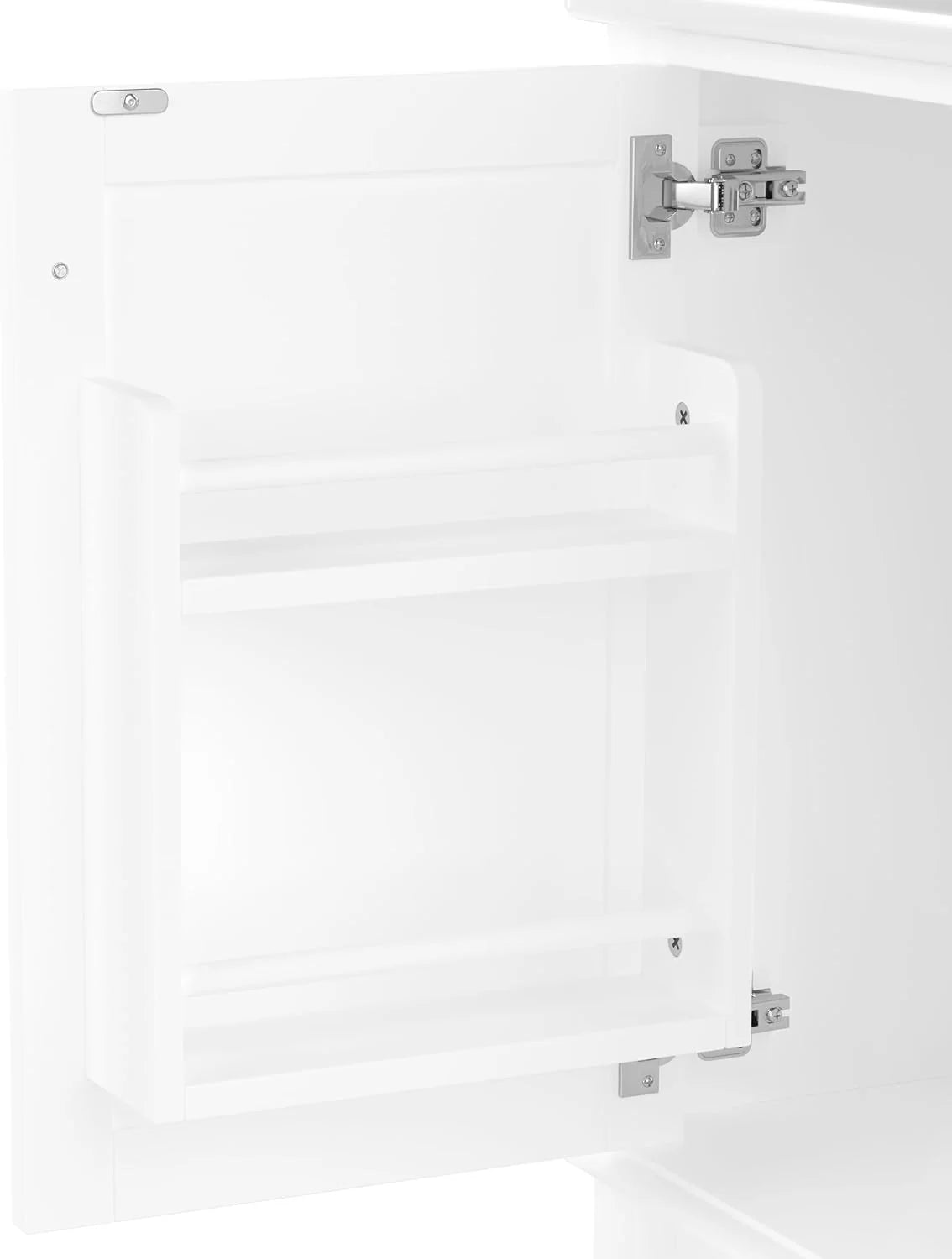 Moimhear Armário de banheiro de chão, pia, totalmente laqueado, três gavetas silenciosas, lavatório de cerâmica integrado (branco, 76 x 46 x 83,5 cm)