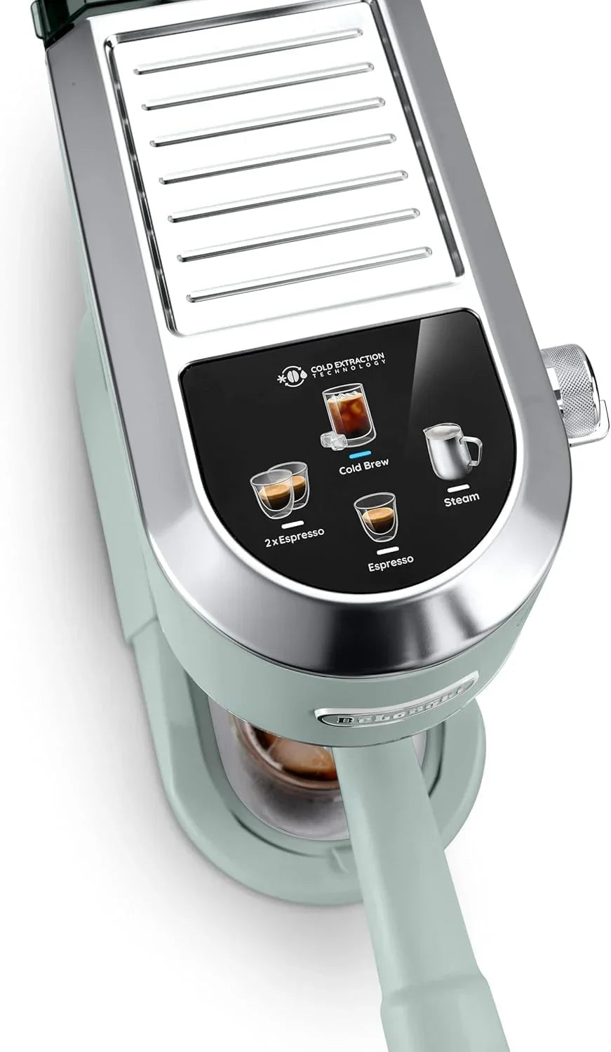 De'Longhi Dedica – Cafeteira de Bomba em Aço Inoxidável para Café Moído ou Saquetas, Espresso e Cappuccino, Reservatório de 1.3 Litros, Sistema Anti-pingo, Modelo EC685.M, Cor Metal