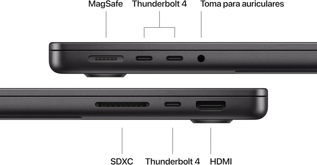 MacBook Pro de 14,2 polegadas com M5, CPU de 10 núcleos e GPU de 10 núcleos: Criado para inteligência, tela Liquid Retina XDR e 16 GB de memória unificada, 512 GB; Preto Espacial
