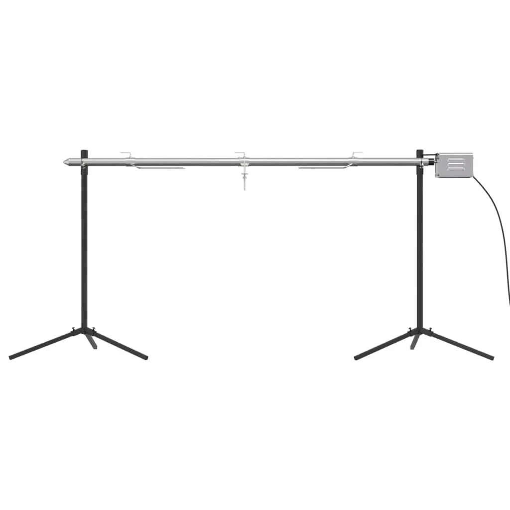 Churrasqueira Automática Com Motor Aço Inoxidável 150x46,5x82,5 Cm Vidaxl