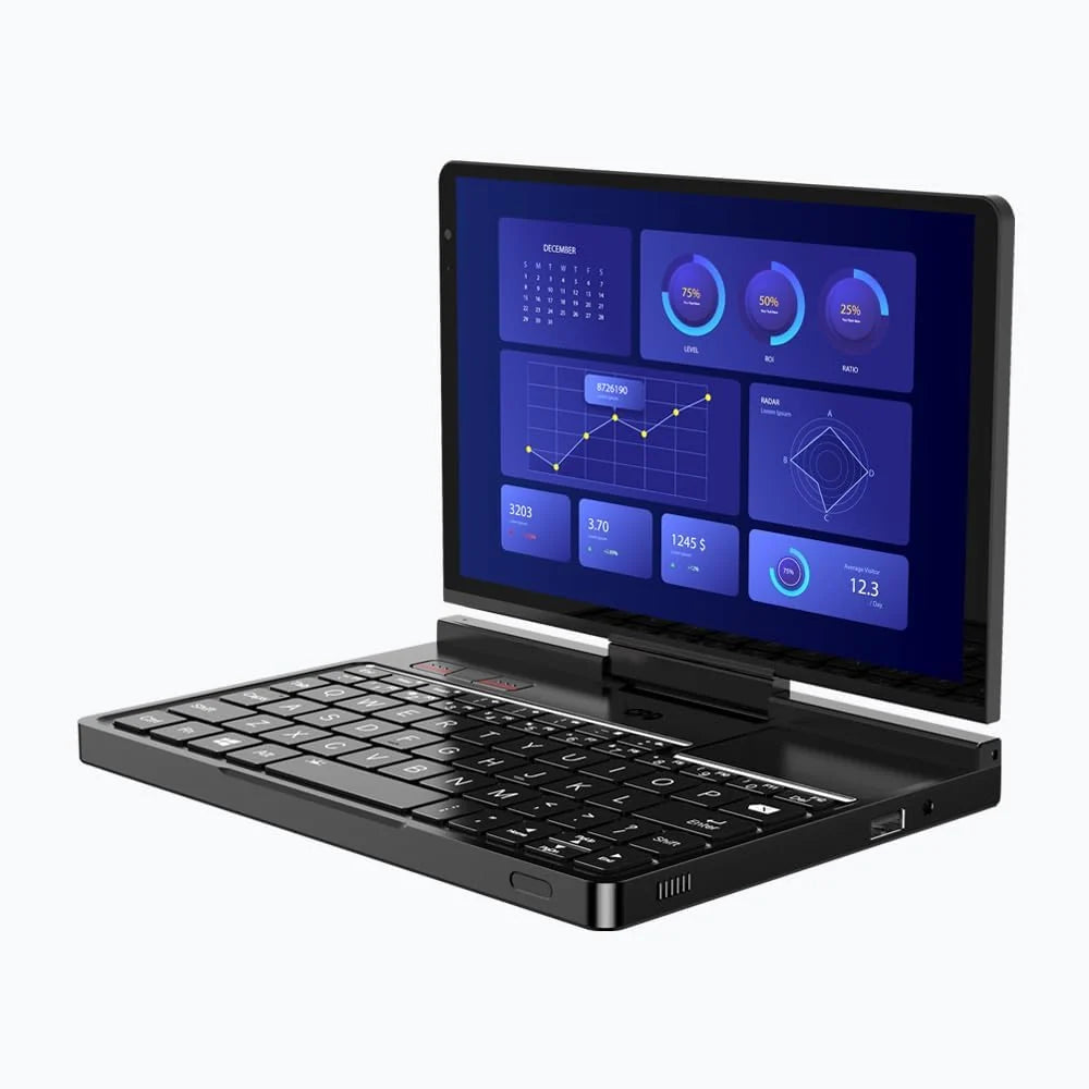 GPD Pocket 4 (8840U) Ultra Mobile PC de alumínio com Windows 11, tela 8.8 Ultra HD giratória em 180°, Ryzen 7 8840U, RAM 16 GB LPDDR5x, SSD NVMe 1 TB, Wi-Fi 6E, Ethernet 2.5G, Bluetooth 5.3