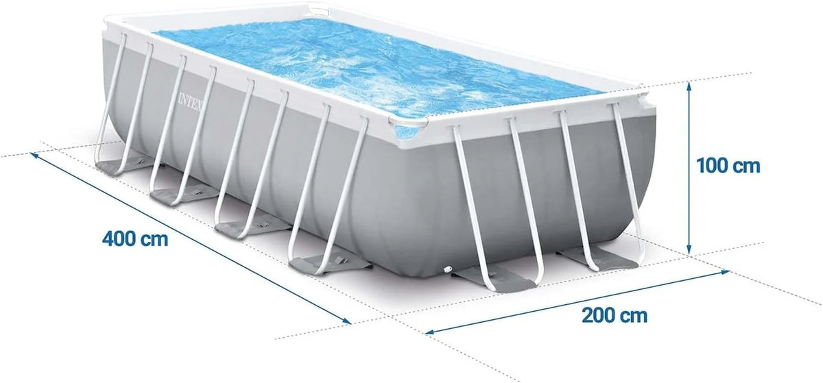 Piscina Retangular Intex Prism Frame 4m x 2m x 1m