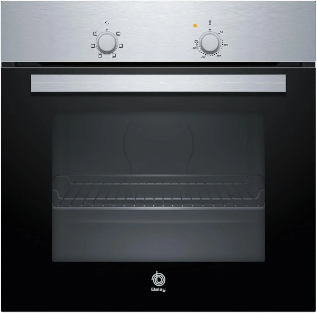 Balay - Forno, 60 cm, 5 funções, controle mecânico, preto, Aço inoxidável, 3HB1000X0