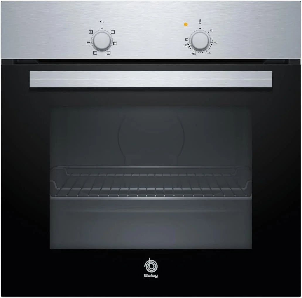 Balay - Forno, 60 cm, 5 funções, controle mecânico, preto, Aço inoxidável, 3HB1000X0
