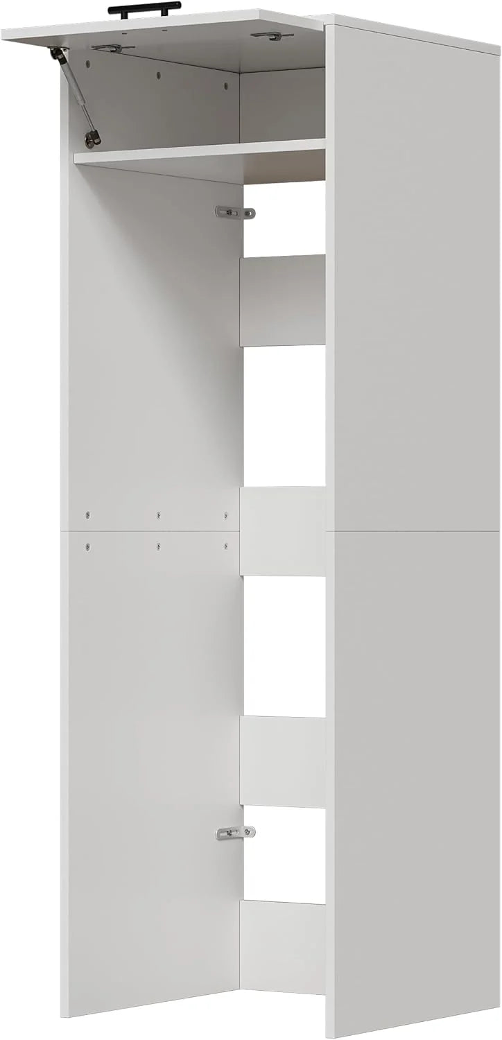 MSFE Armário para Secadora e Máquina de Lavar, Móvel para Máquina de Lavar com Espaço de Armazenamento, Estante Organizadora de Banheiro, Estante para Banheiro, 200 * 65 * 65 CM, Enviado em 2 Pacotes