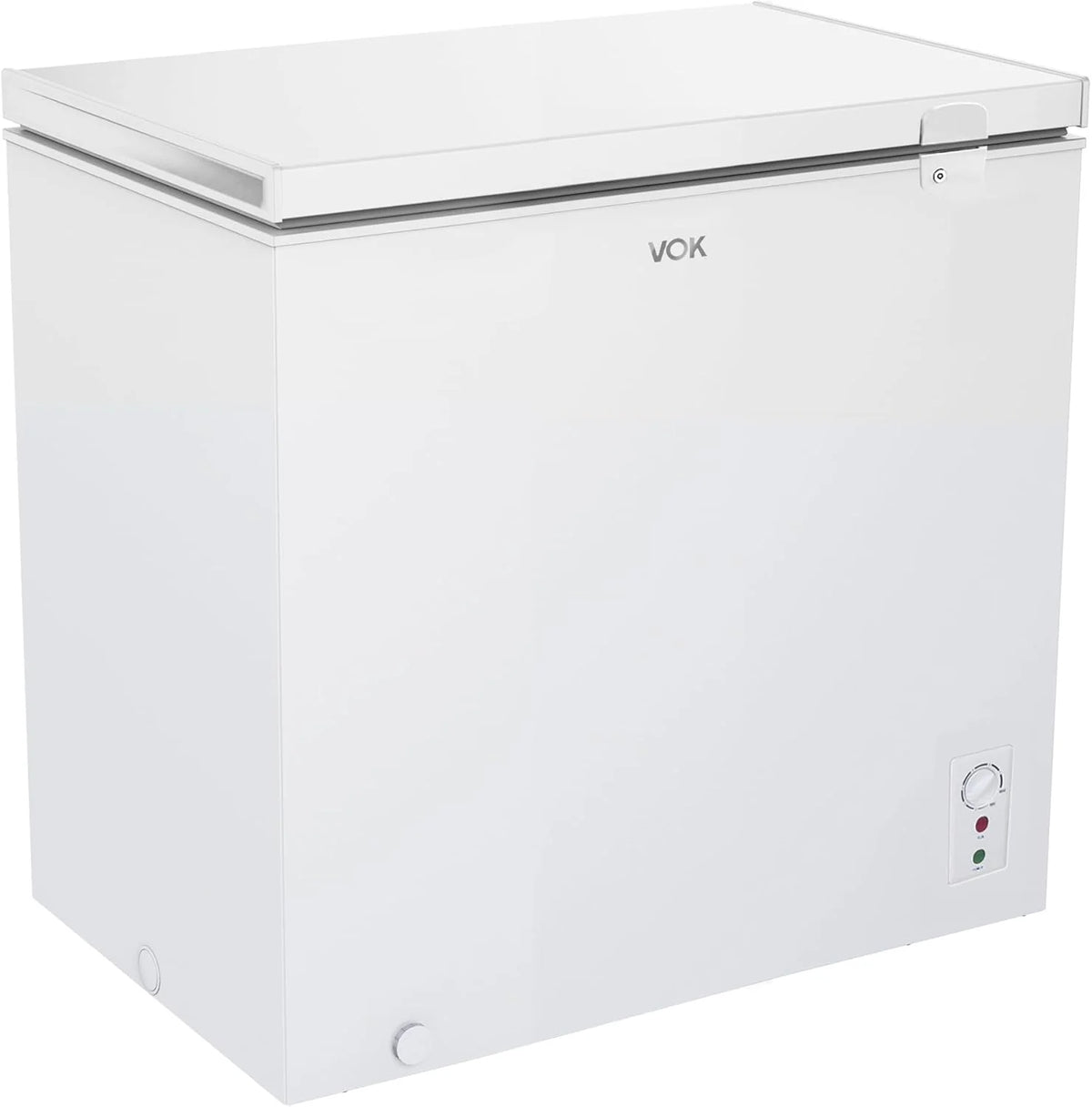 VOK Freezer Horizontal 194 L Largura 81,8 cm - Função Dupla, Congelamento Rápido, Luz LED, Trava de Segurança, Autonomia de 23 h, Branco
