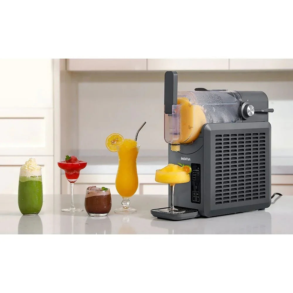 Máquina de Bebidas Congeladas Inoviva Slushie S1.0, 2 L, Cinza