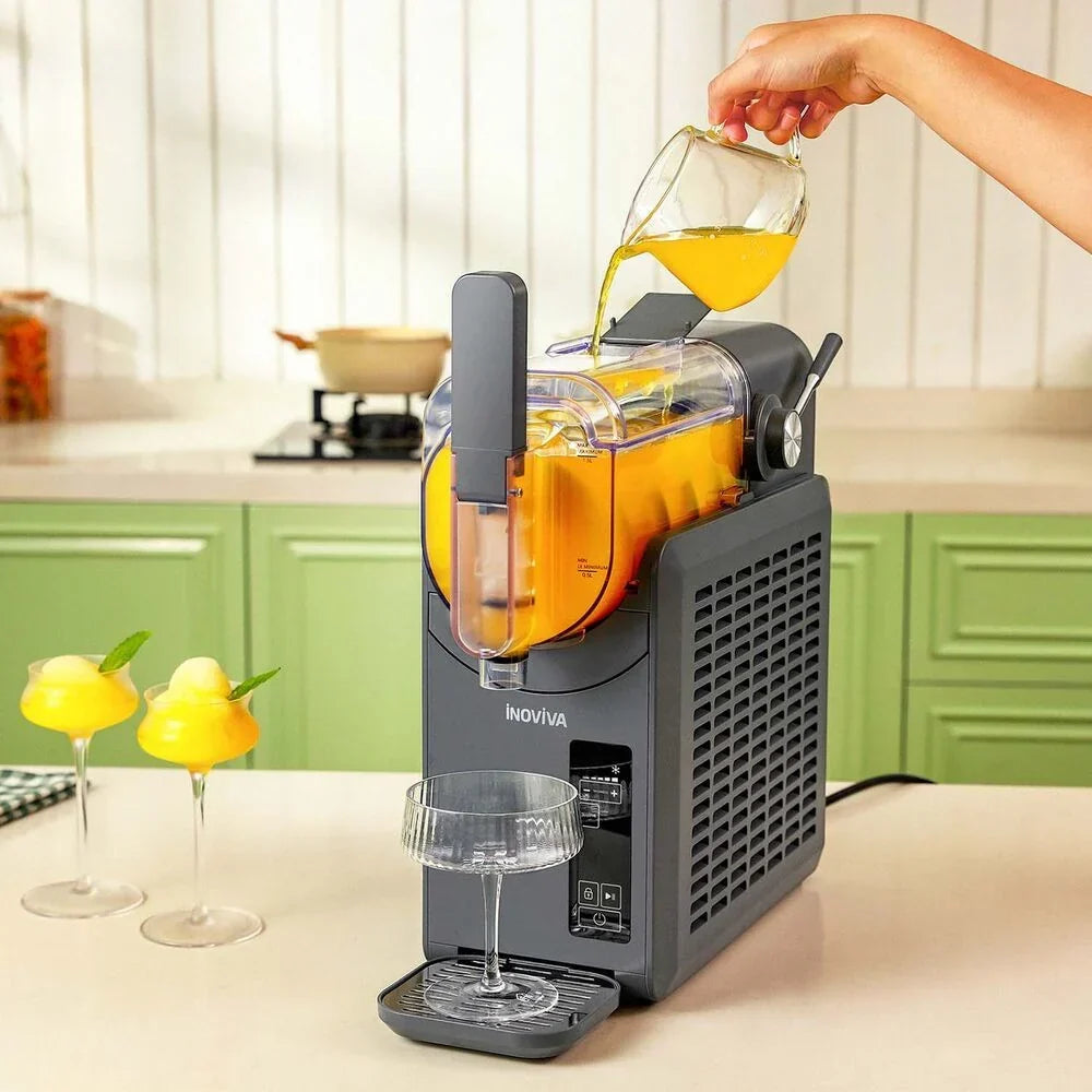 Máquina de Bebidas Congeladas Inoviva Slushie S1.0, 2 L, Cinza