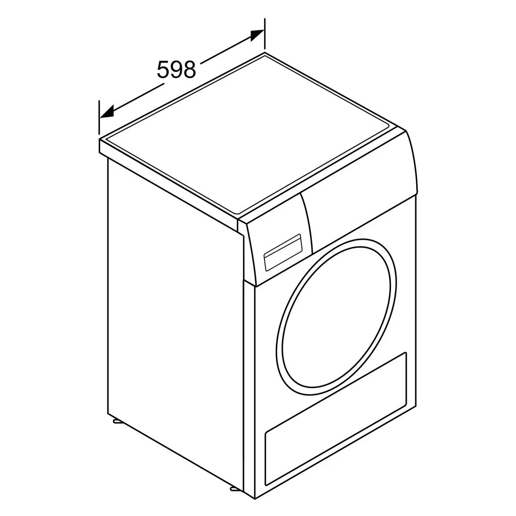 2026 Máquina de secar roupa de bomba de calor Bosch Serie 6 WQG235DH0 8 kg branco A+++